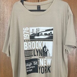 ROMWE Tan Casual T-Shirt